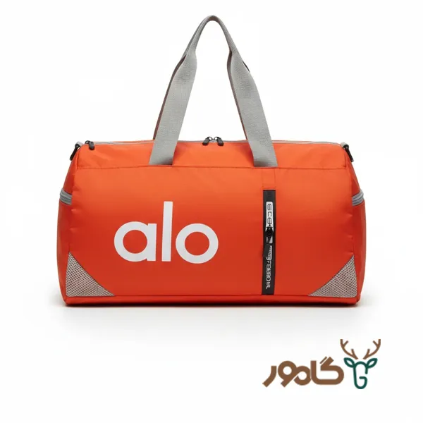 ساک-ورزشی-الو-(ALO)-مدل-توری-نارنجی ساک ورزشی الو (ALO) مدل توری