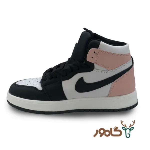 نایک-جردن-ساقدار-مشکی-صورتی نایک جردن ساقدار