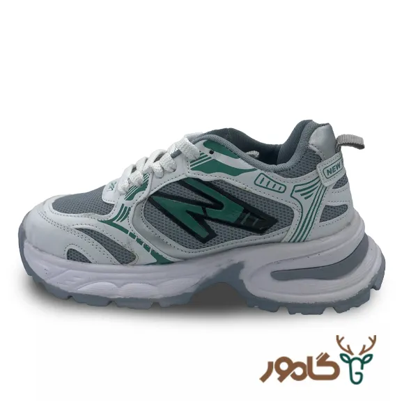نیو-فشن-طوسی-سبز کتونی نیوبالانس نیوفشن