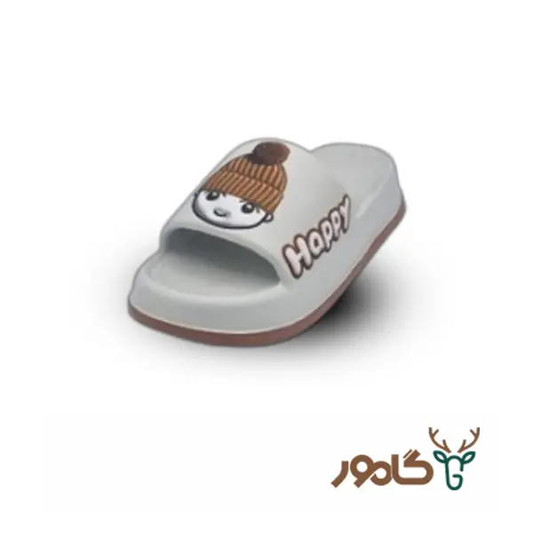 دمپایی میانه هپی طوسی دمپایی میانه هپی طوسی