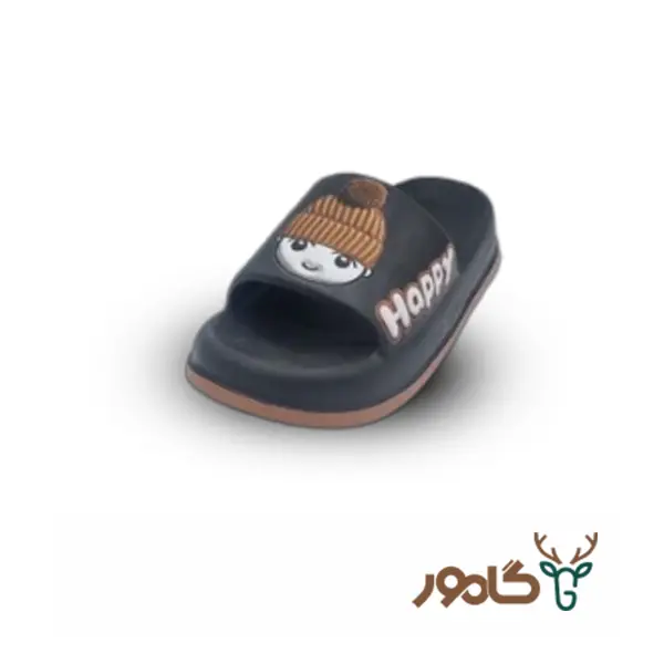 دمپایی میانه هپی مشکی دمپایی میانه هپی مشکی